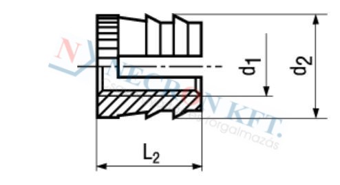 Press-in threaded insert BancLok N22 1050