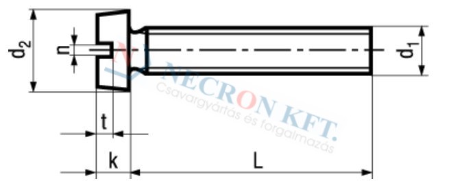 Slotted cheese head machine screws machined 1061