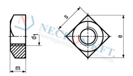 Square nuts 10769