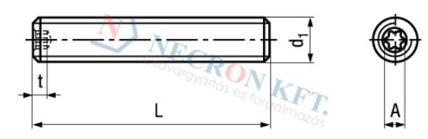 Hexalobular (6 Lobe) socket set screws with flat point 11493