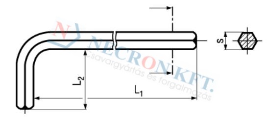 Hexagon socket keys long type 1170