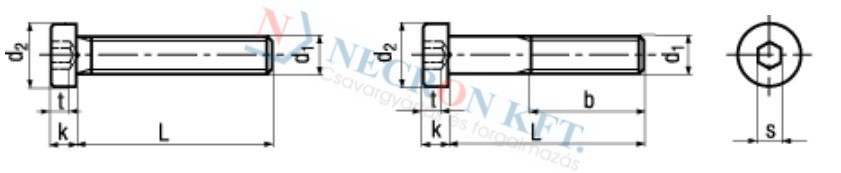 Hexagon socket head cap screws, low head, with centre 1177