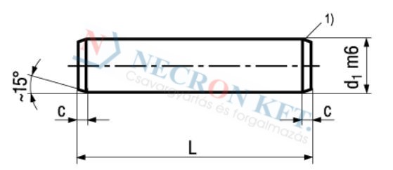 Parallel pins unhardened 1208