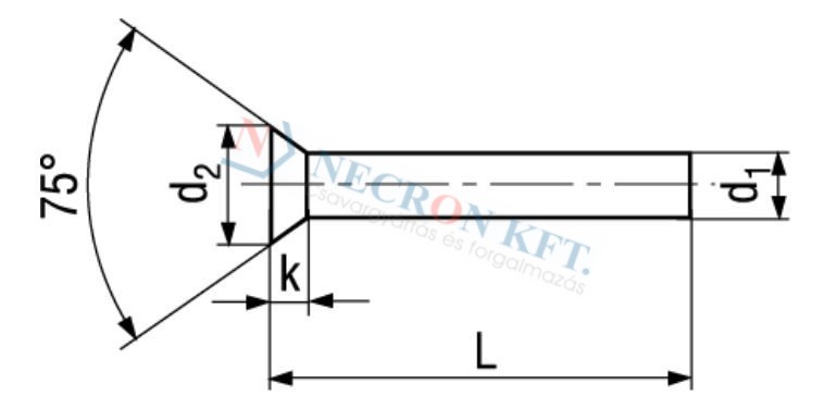 Countersunk head rivets 90° 1230