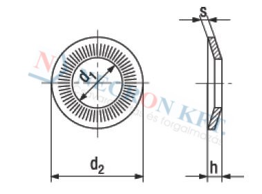 Washers for hexagon head and machine screws Rip-Lock 13292