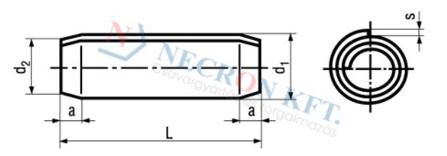 Spiral spring pins standard duty 1351