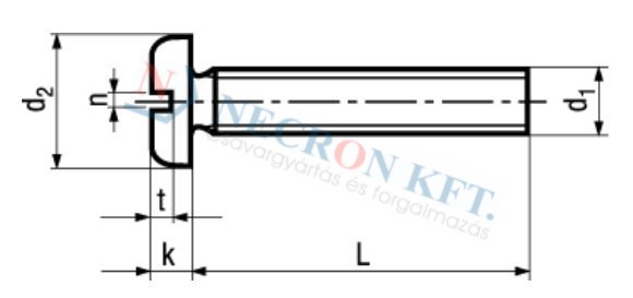 Slotted pan head machine screws 1362