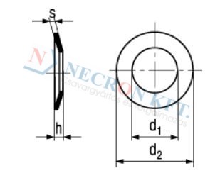 Conical spring washers for fastening joints 1374