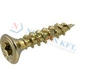 Hexalobular (6 Lobe) socket flat countersunk head chipboard screws T-STAR plus, fully threaded 14073