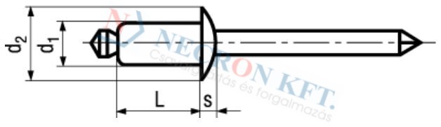 Blind rivets Open-end , dome head 1409