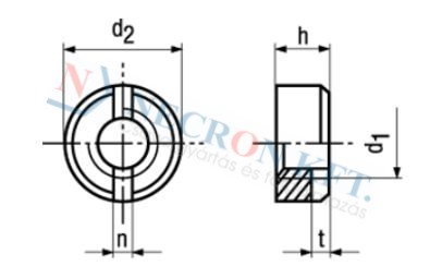 Slotted round nuts 1413