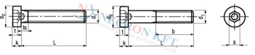 Hexagon socket head cap screws, low head, with centre 1415