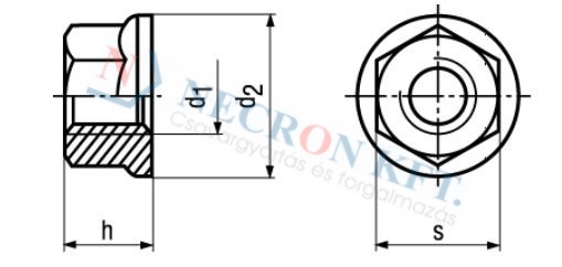 Hex flange nuts 14476