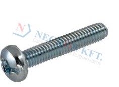 Hexalobular (6 Lobe) socket pan head thread forming screws with slot and ribs, metric thread 14551