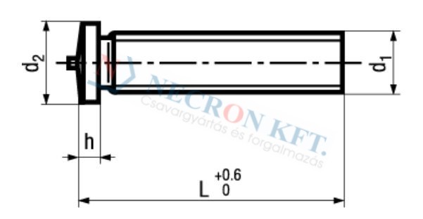 Weld studs with external thread 1456