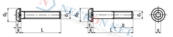 Hexagon socket button head cap screws 1593