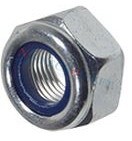 Prevailing torque type hex lock nuts thin type, with polyamide insert 163