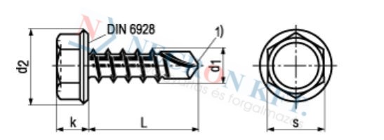 Hexagon head self-drilling screws 1880