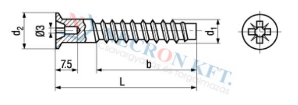 Pozi corner connector screws form Z 1919