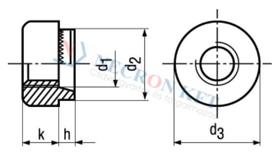 Round rivet nuts Steel 199