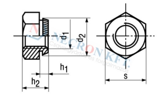 Round rivet nuts Steel 201