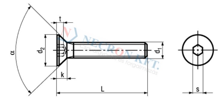 Hexagon socket countersunk head screws 1422