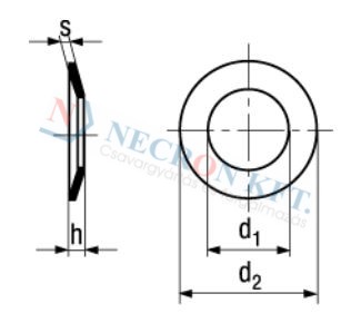 Conical spring washers for fastening joints 2312