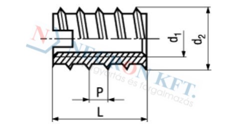 Self-cutting threaded inserts for wood and soft plastics 242