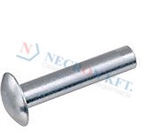 Flat round head rivets Steel 252