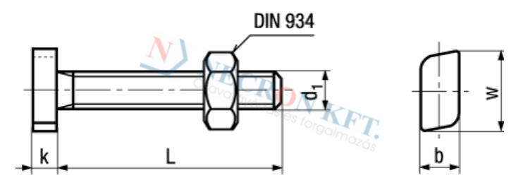 Suspension bolts with hexagon nut 267