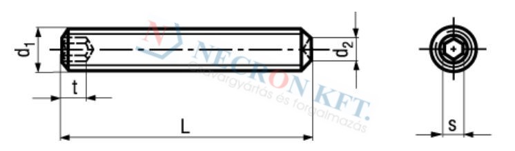 Socket set screws with cup point 27