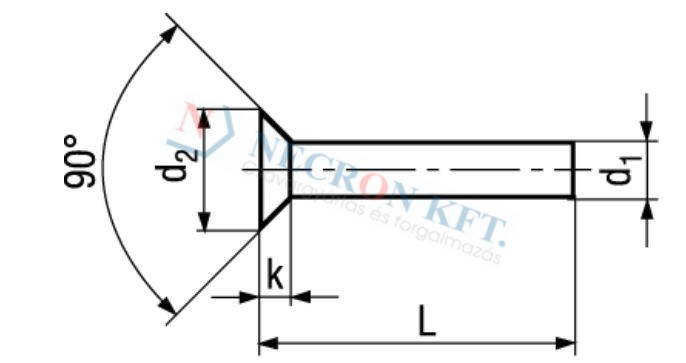 Countersunk head rivets 90° 318