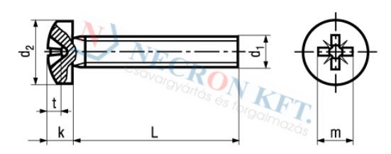 Pozi pan head machine screws form Z 3311