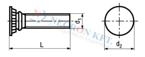 Self-clinching captive studs Steel heat-treated 300-380 HV 3332