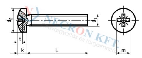 Pozi pan head machine screws form Z 3334