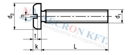 Slotted pan head machine screws 344