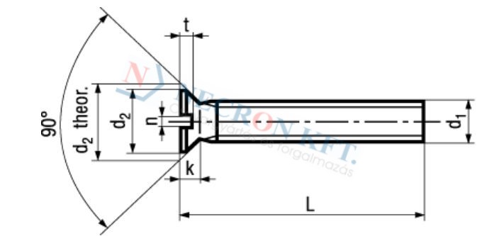 Slotted flat countersunk head machine screws small head 373