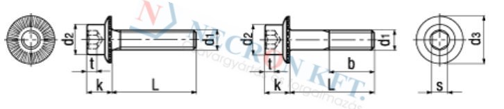 Hexagon socket head cap locking screws partially / fully threaded 3873