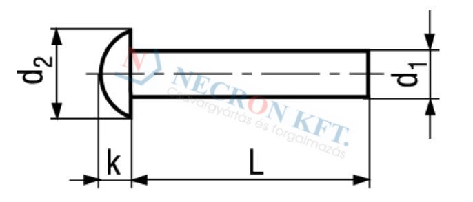 Round head rivets 401