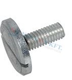 Slotted pan head machine screws with flat head Steel 4.8 405