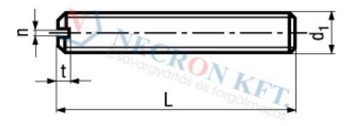 Slotted set screws with flat point, chamfered 426