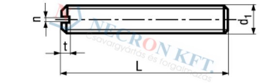 Slotted set screws with flat point, chamfered 427