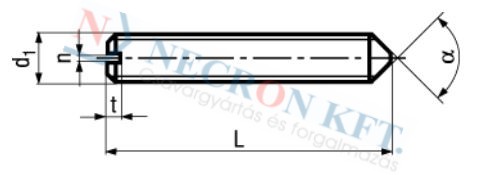 Slotted set screws with cone point 429