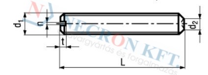 Slotted set screws with cup point 431