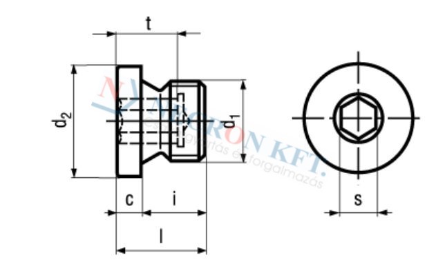 Hex socket screw plugs 44