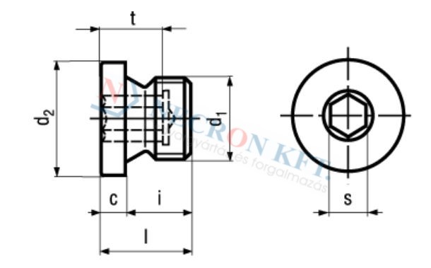 Hex socket screw plugs 45