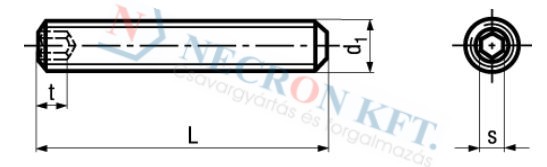 Socked set screws with flat point 4723