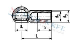 Angle joint housings type B, with snap ring and groove for circlips 489