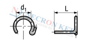 Angle joint circlips Spring steel 490