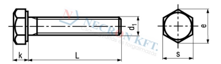 Hexagon head screws fully threaded 502